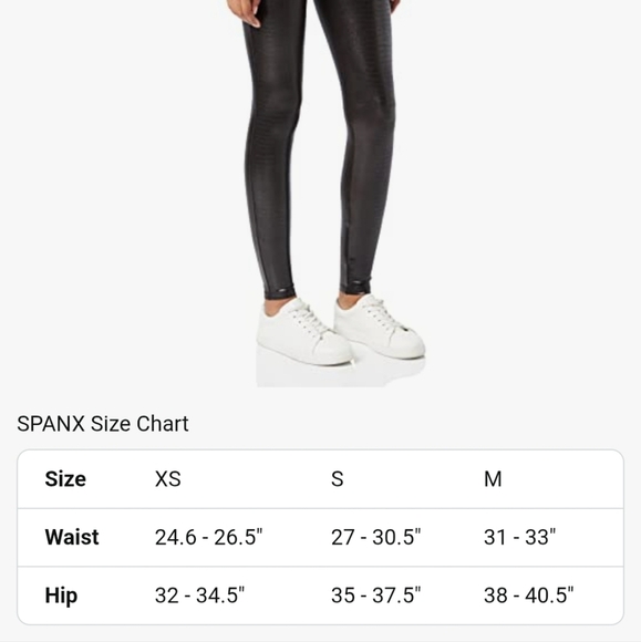 SPANX Croc Faux Leather Leggings - Picture 4 of 7